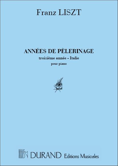 Annees De Pelerinage 3 Annee Italie Piano